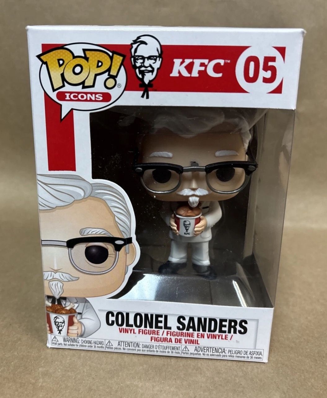 Funko Pop! Vinyl: Ad Icons - Colonel Sanders (Chicken Bucket) #5 KFC