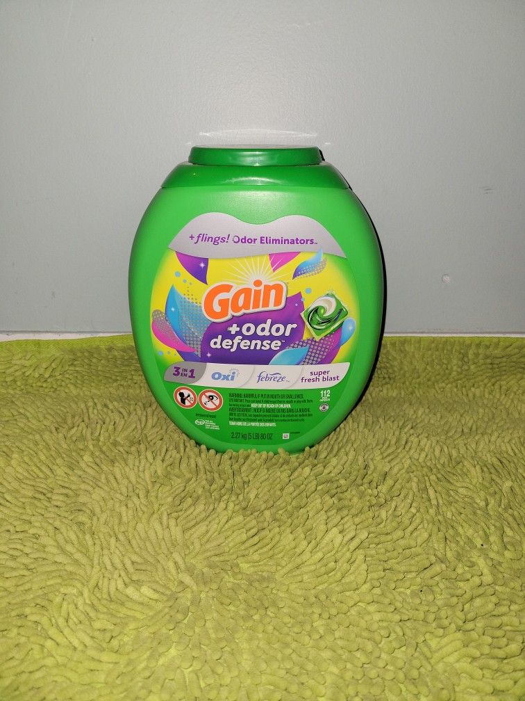 Gain+ Odor Defense Super Fresh Blast 112pacs