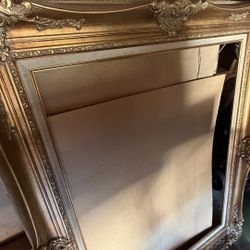 Vintage Aged Gold Large Frame. 4 Ft By 3.5 Ft