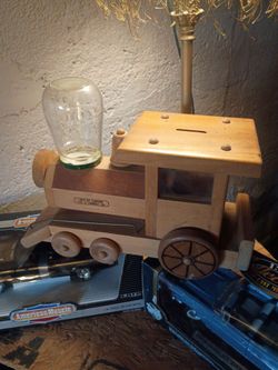 Wooden train engine