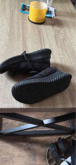 Black Adidas Tubular Low-Top Sneakers