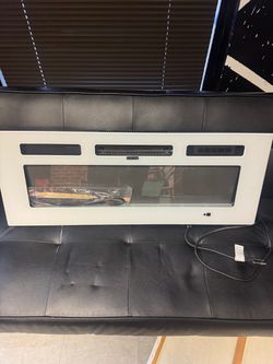 Electric Fireplace Insert with Glass Front