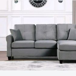 Grey Sectional 👍FREE FINANCING AVAILABLE 👉 0️⃣ DOWN PAYMENT ❗NO CREDIT CHECK❗ 