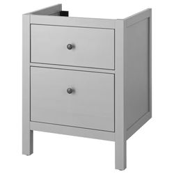 New IKEA HEMNES 2-Drawer Bathroom Vanity Sink Cabinet (Gray)