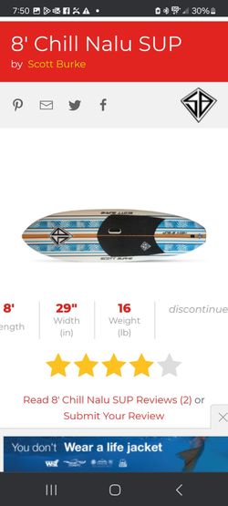 8ft surf/paddle boards