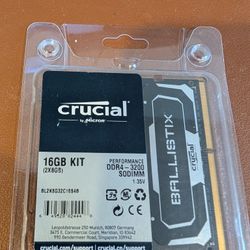 2x8G (16G) Crucial Laptop RAM 