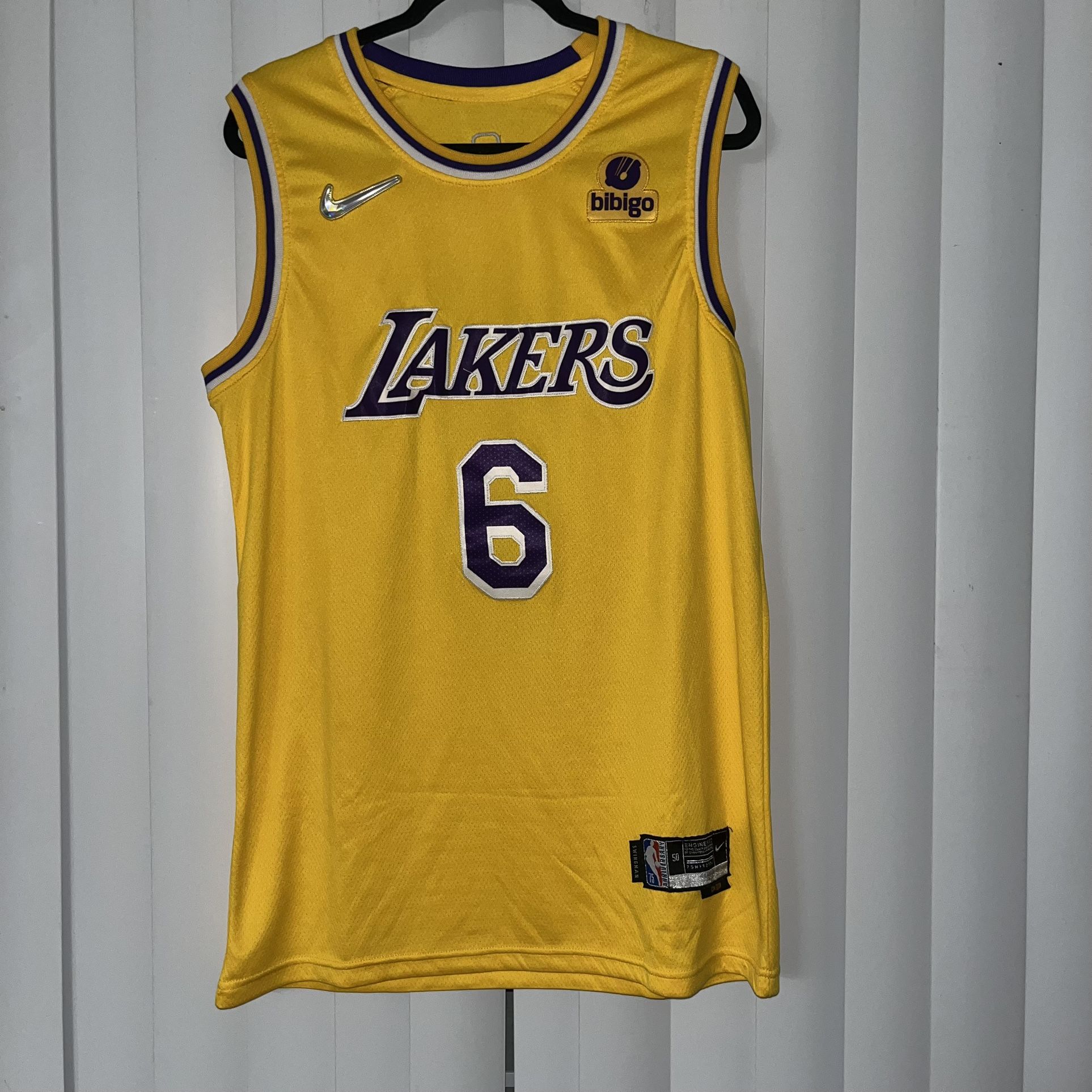 Official Lebron James #6 NBA Lakers Jersey