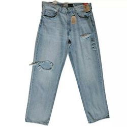 Levi's Silvertab Loose Distressed 34 X 32 Light Wash Jeans - New