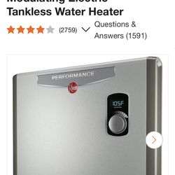 Tankless water heater