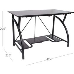 BLACK Refurbished Origami Computer Desk