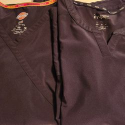 Black 2X Scrub Tops 5 Dollars Each