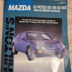 Chilton Mazda repair Manual 1990 1993