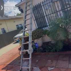 Excellent Condition, 24,20 And 32 Feet Aluminum Extension Ladders