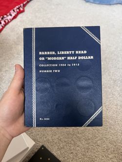 Vintage Whitman Barber Half Dollar Coin Album (Empty)