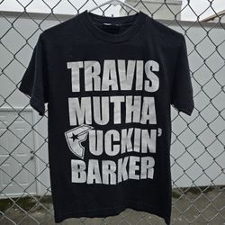 Travis Barker Mutha FKN Shirt sz small Blink 182 Famous Stars And Straps Y2K