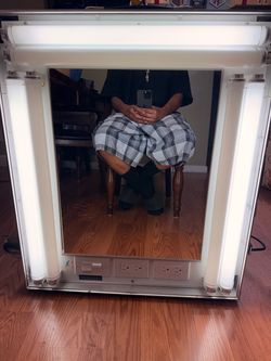 Mirror with lights