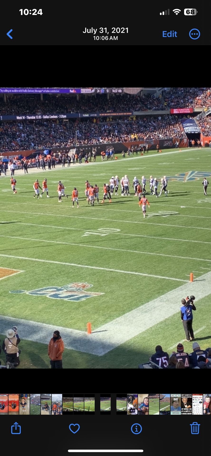Bears tickets For Various Games - Section 218 Row 1