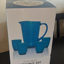 Pier1 Imports Pitcher & Cups Set (NIB)