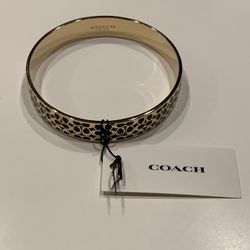COACH Signature Enamel Bangle (Condition: New)