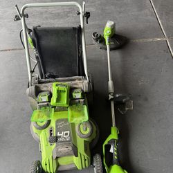 Green works Wacker/lawn Mower