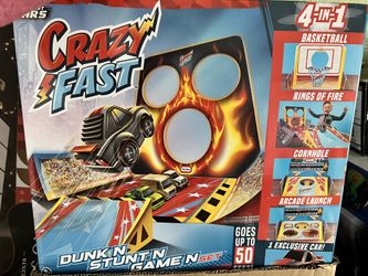 Little Tikes Crazy Fast 4-in-1 Dunk'n Stunt'n Game'n Set