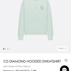 CD DIAMOND HOODED SWEATSHIRT (L)