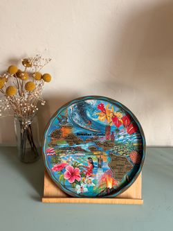 Vintage Hawaiian Islands Tiki Bar Serving Tray