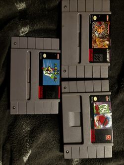 3 Snes Games $15 Each Or $40 For All