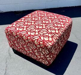 Living room modern square velvety ottoman bench