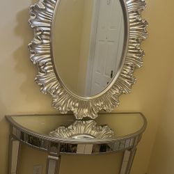 Silver Mirror Decor