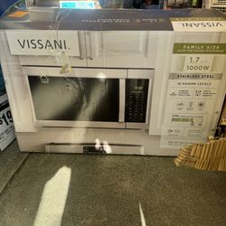 Vissani 1.7 cu. ft. 1000-Watt Over the Range Microwave in Stainless Steel