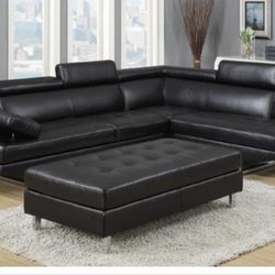 GORGEOUS MODERN BLACK FURNITURE! DELIVERY TODAY! ALL CREDITS WELCOME