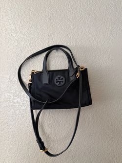Tory Burch Mini Nylon Tote Crossbody – Black
