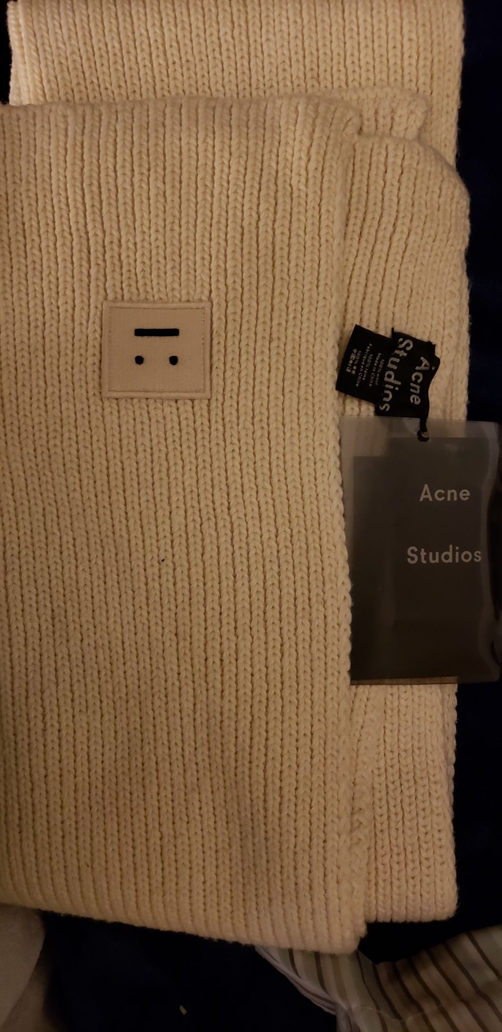 Acne studios N face Golden yellow beanie and scarf Authentic and NEW!