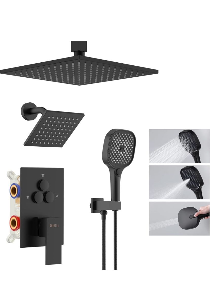 10 inch Shower System Matte Black