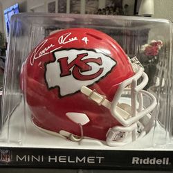 Rashee Rice Signed Kansas City Chiefs Riddell Speed Mini Helmet Beckett