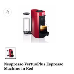 nespresso vertuoplus in red