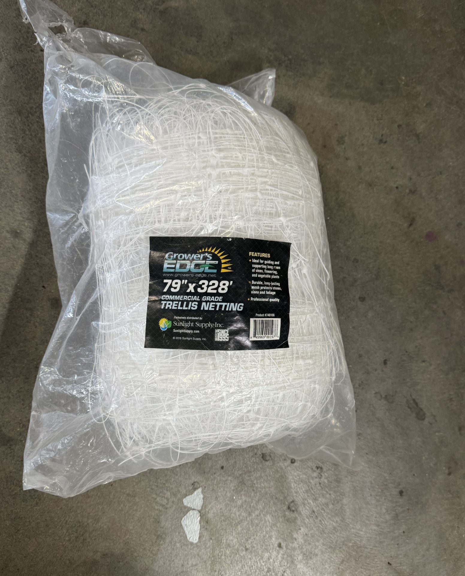 $60 OBO Grower's Edge Commercial Grade Trellis Netting