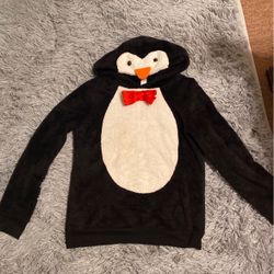 Fleece Penguine Hoody Sweater