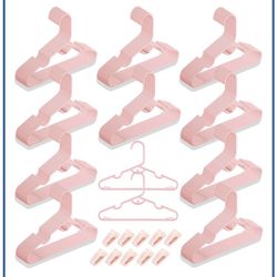 1OO Brand New Pink Baby Or Kid Clothing Hangers