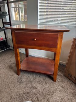 Solid wooden night stand