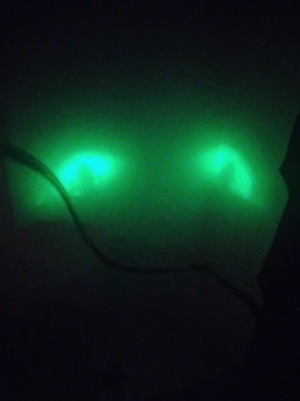 Halloween Glowing Green Lights 