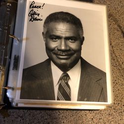 Ozzy Davis  8 x 10 signed autograph