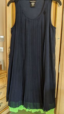 Paper Doll tank dress w/ dbl. row of green tim