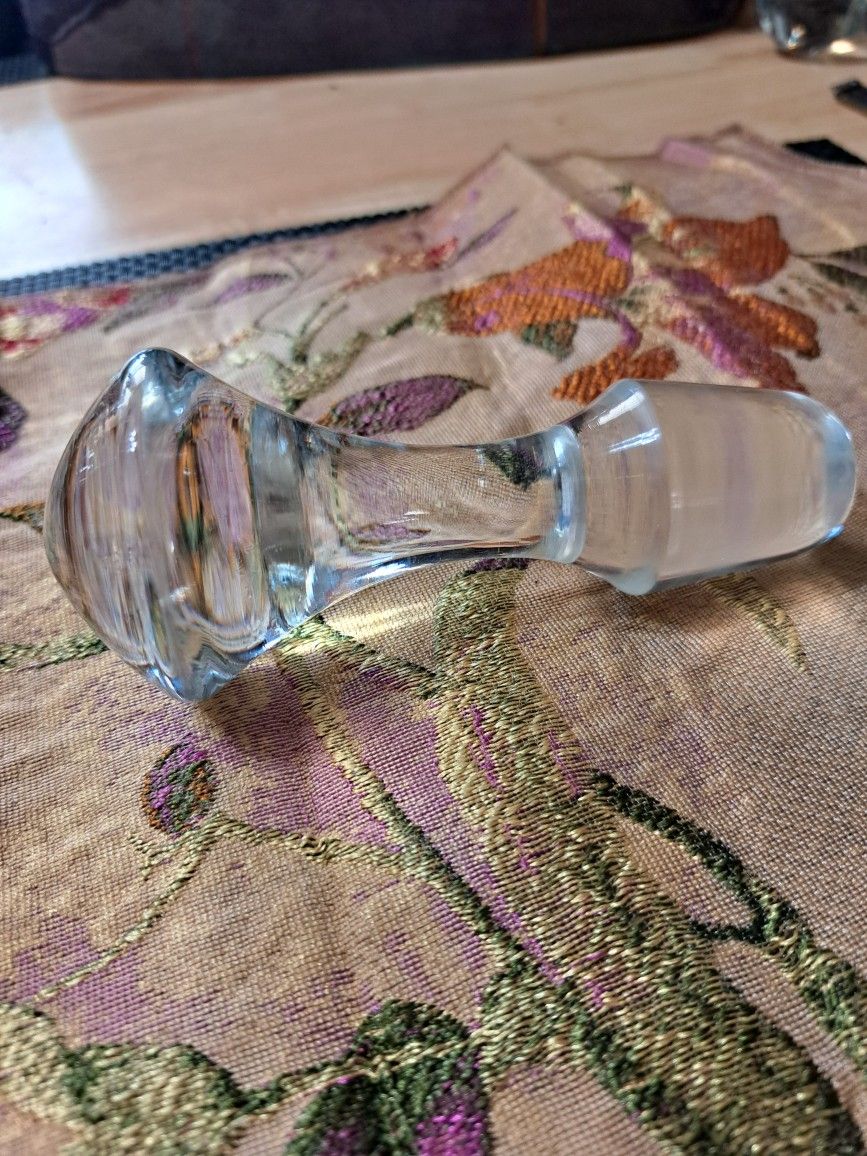 Lead Free Crystal Mushroom Top Long Heavy