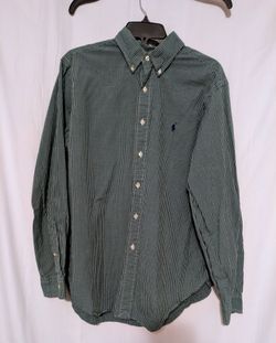 Ralph Lauren Classic Button-Down Plaid Shirt 16 34/35