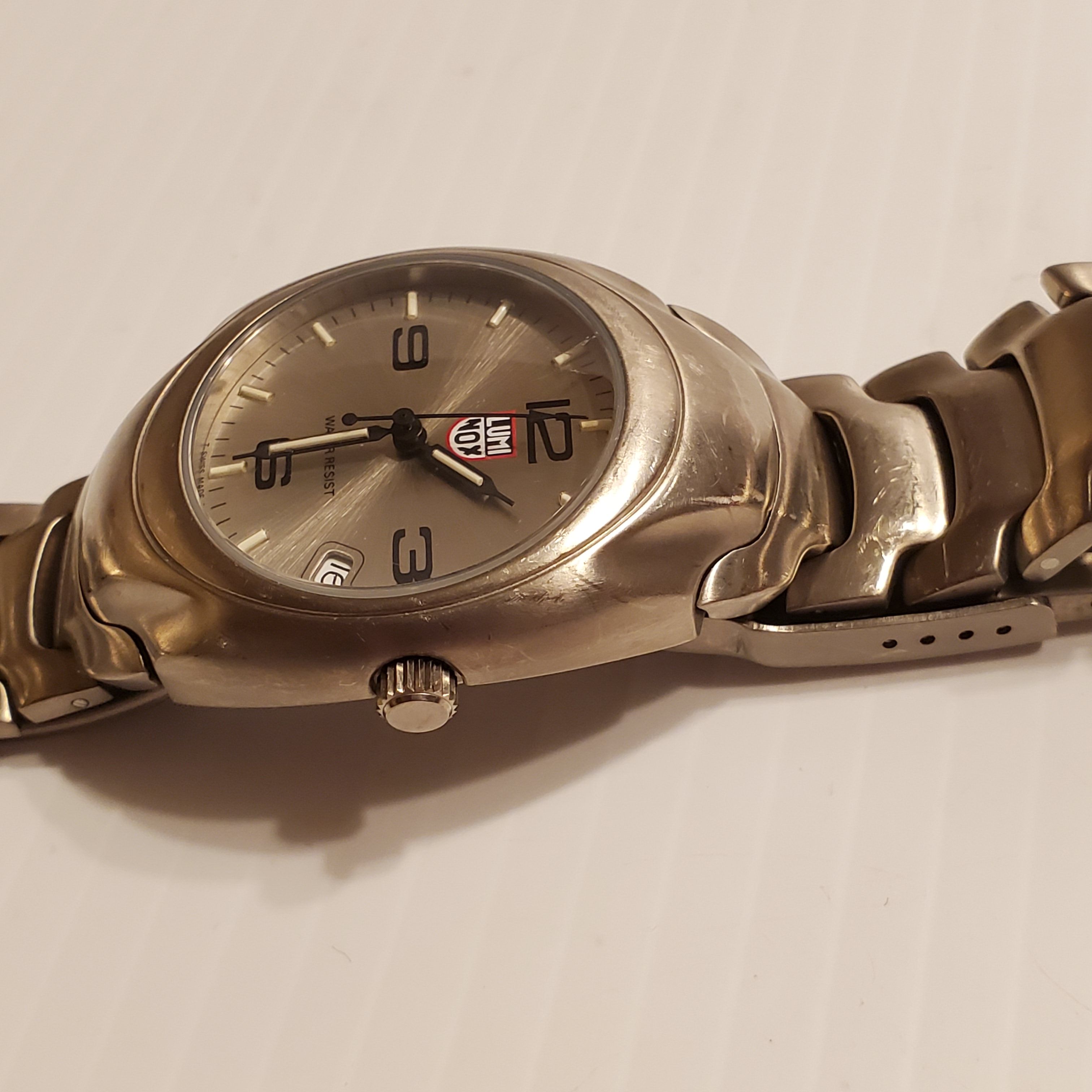 Luminox H3 MBM Titanium diver watch. Vintage. Titanium case and band. Water resistant 10ATM. for