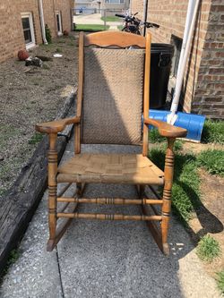Wood Rocking Chair.