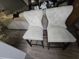 Cream chairs set of 2