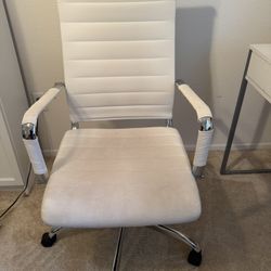 White And Silver Office Chair 